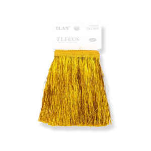 Ilan Flecoc 15x150cm Nastro con frange e nappe dorate per decorazioni e artigianato - Product Image 2