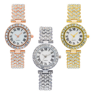 <strong>Fashion</strong> <strong>Watch</strong> <strong>Set</strong> Women's Heart Ring Necklace Earrings Luxury Water Diamond Casual <strong>Watch</strong> Bracelet <strong>Set</strong> - Product Image 4