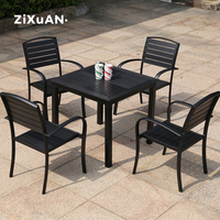 Ensemble de Table en rotin, meubles d'extérieur de Patio, chaise de jardin, ensemble Simple pour Table à manger, style moderne, pour restaurant