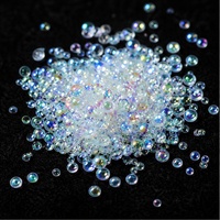 Perles néon 3D à bulles, paillettes épaisses, populaires pour les globes à neige, les gobelets en verre, le nail art et la décoration en résine