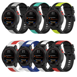 Tschick สายรัดข้อมือซิลิโคน,สายรัดข้อมือสำหรับ <span class=keywords><strong>Garmin</strong></span> Descent Mk2/Mk2i/Mk1/G1 Epix Gen 2 <span class=keywords><strong>MARQ</strong></span>/Enduro 2 Band - Product Image 2