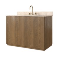 Meuble-lavabo moderne à vasque simple en bois massif pour appartement de luxe et projets de meubles de commode