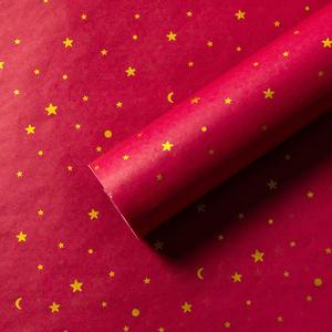 Papel de Envolver Hecho a Mano, Biodegradable, Reciclable, con Diseño de Estrellas y Flores, 6 Colores, en Oferta - Product Image 4