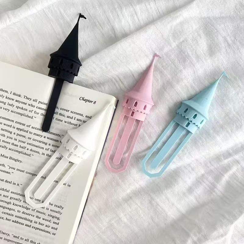 YY Beautiful 3D Printing Castle Paper Clips Bookmarks Cute Paperclips ...