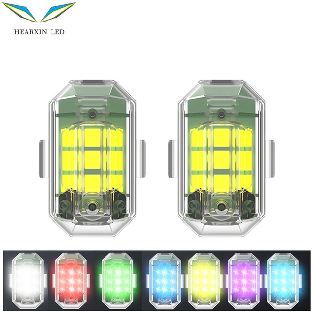 Remote Control Aircraft LED Strobe Lights Flash Position Wireless Light RC Fix Wing Aircraft Airplane Helicopter Warning Light