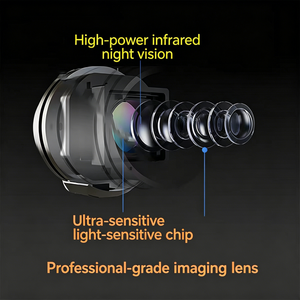 Set de Buscador de Peces con 12 LED IR de Visión Nocturna 220 °   Cámara de Video Subacuática Profesional de Gran Angular, Buscador de Peces para Barcos - Product Image 2