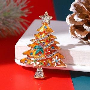 <strong>Wholesale</strong> Colored <strong>Christmas</strong> Tree Rhinestone Brooch Pin Wedding Party Jewelry Xmas <strong>Gift</strong> - Product Image 2