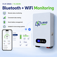 Batterie Lithium LiFePO4 48V 200Ah avec onduleur 10kWh 5kWh, communication CAN, garantie 10 ans, système empilable, panneau solaire