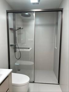 Mampara de Ducha Corredera Semi-Frameless Personalizada para Proyectos, Vidrio Transparente, Cromo, Garantía de 4 Años, Fácil de Limpiar - Product Image 3