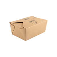 Grande boîte à salade jetable en papier kraft, emballage alimentaire anti-fuite pour la vente en gros de contenants de préparation de repas à emporter pour restaurants
