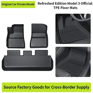 2024 New Design Original Textured Car Floor Mats For Tesla MODEL 3 2024 Carpet Car Floor Mats All Weather Tesla Floor Mats