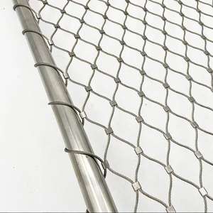 Whosale Muestra gratis 1,4mm 304/316 SS Red de malla de cuerda de alambre para puente Protección contra caídas laterales Malla de cable de acero inoxidable - Product Image 5