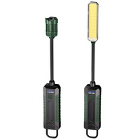 Lampe d'inspection flexible à col de cygne avec crochet magnétique rechargeable pour mécaniciens, idéale pour la réparation automobile et l'atelier