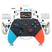 Controlador de juegos inalámbrico portátil compatible con aplicación para reemplazo inteligente de llaves (con joystick de vibración)