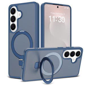 Coque de téléphone Samsung S26 semi-transparente mate, avec support de raquette, coque magnétique intégrale anti-chute - Product Image 3