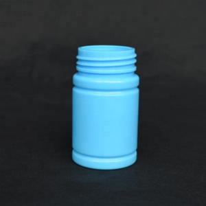 Flacon vide original en HDPE couleur avec logo personnalisé de 35ml avec bouchon à vis pour capsules de pilules et poudre et autres médicaments solides - Product Image 3