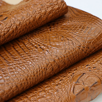 Tissu en cuir synthétique 3D gaufré effet crocodile, motif peau d'alligator, simili cuir gaufré