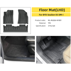 Accessori Interni Maremlyn per Auto Elettriche BYD Sealion <span class=keywords><strong>05</strong></span> Dmi: Tappetino a Doppio Strato, Tappetino per Bagagliaio Posteriore, Tappetino per Sedili Posteriori - Product Image 3