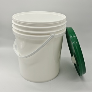 Premium 20L secchio di plastica 100% vergine PP materiale 20 <span class=keywords><strong>litri</strong></span> <span class=keywords><strong>barile</strong></span> integrato ugello olio nuova forma cilindro secchio di plastica per olio - Product Image 1