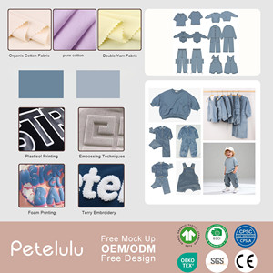 Set di <span class=keywords><strong>Abbigliamento</strong></span> Estivo per Bambini in Puro Cotone e Spandex, T-Shirt e Pantaloni Cargo in Velluto a Coste, Completo per Neonati e Ragazzi - Product Image 3