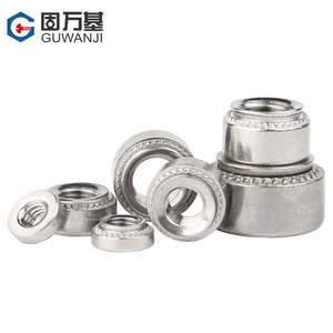 Tuercas de Fijación a Presión de Base Sólida M2.5 M3 M4 M5 M6 M8 M10, Acero al Carbono Galvanizado con Zinc, Grado Q235 A, Nivel 8.8 - Product Image 1