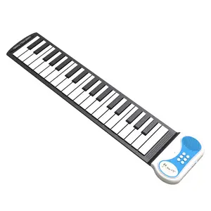 도매 가격 37 키 어린이 조기 교육 실리콘 하프 핸드 롤 피아노 어린이 장난감 전자 피아노 선물