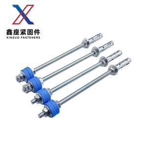 Boulons d'expansion pour suspension sismique, en acier au carbone à tête plate avec double écrou, boulons d'ancrage <span class=keywords><strong>silencieux</strong></span> pour ventilateur AC, directement de l'usine - Product Image 2