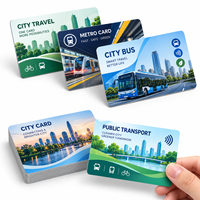 Billets intelligents NFC RFID en papier enduit personnalisé 13,56 MHz ISO14443A pour bus, métro et transports publics