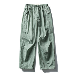 Pantalon large en nylon unisexe pour homme et <span class=keywords><strong>femme</strong></span>, taille élastique ample, décontracté, pour la <span class=keywords><strong>randonnée</strong></span> en plein air, imperméable - Product Image 6