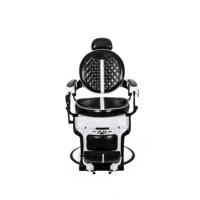 Matériel de salon de coiffure en gros : Fauteuil de barbier robuste en cuir PU souple, imperméable, anti-fatigue, couleur Pantone, pour salon de coiffure, OEM