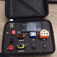 Probador de Lámparas Mini Valesun para Lámparas de Auto Universales H4 H7 9005, Caja de Exhibición de Lámparas, Prueba de Bombillas LED de Escritorio 9006 H11 W5w, Tablero de Luz LED para Auto