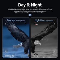 Teleskop Digital Monokuler Penglihatan Malam Inframerah Digital 6X-10X Zoom Jangkauan 800M Layar 2.0 Inci Fokus Otomatis Foto Video Luar Ruangan