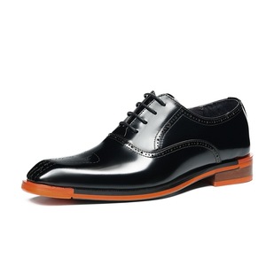 Chaussures Oxford sur mesure faites à la main pour hommes, en cuir véritable, imperméables, à lacets, avec semelles en caoutchouc antidérapantes - Product Image 3