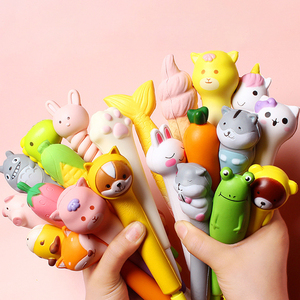 Dễ thương phim hoạt hình Squishy Gel bút mềm primotional Quà Tặng Bộ nhớ bọt dễ dàng phục hồi giải nén đồ chơi Gel bút - Product Image 3