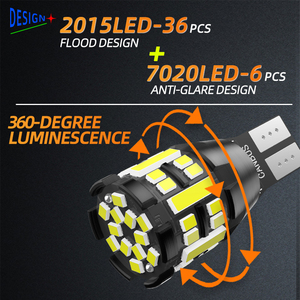 JIACHI Ampoule de feu de recul 12V W16W T15 921 912 LED Canbus pour VW Golf 7 Passat Tiguan Beetle Scirocco <span class=keywords><strong>Sharan</strong></span> - Product Image 2