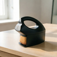 Pinceau de maquillage portable pour fond de teint, en fibres synthétiques de qualité supérieure, à tête plate, pour l'application de liquides, crèmes et poudres