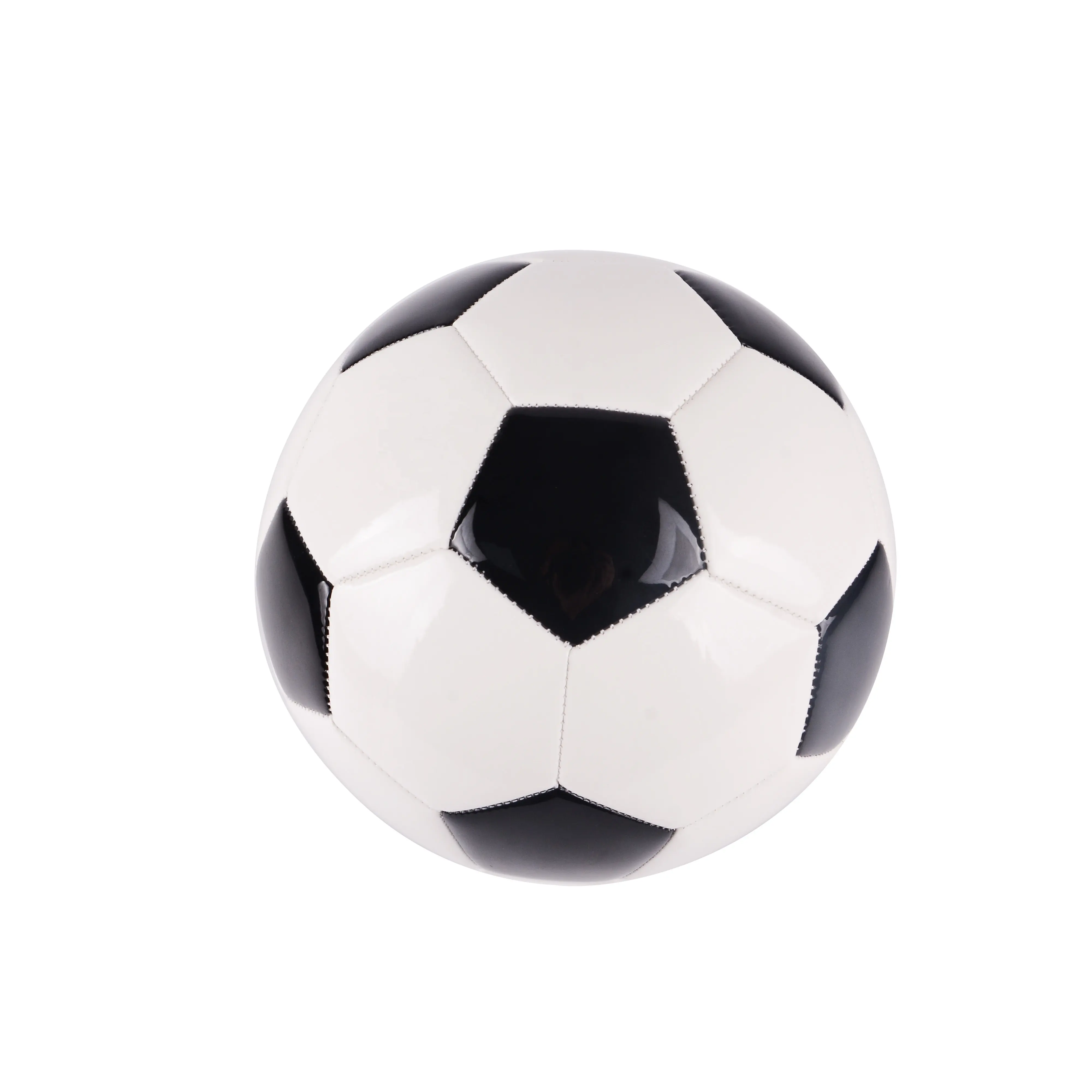 Balón de fútbol cosido a máquina proporcionado personalizado de fábrica, tamaño 4/5 entrenamiento/juego de fútbol, balón de fútbol de PVC/PU para interior y exterior