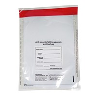 Sacs d'expédition anti-contrefaçon Mailer Bank, sacs scellés pour le stockage de documents, la conservation et les biens gages, en PE + PET, personnalisables