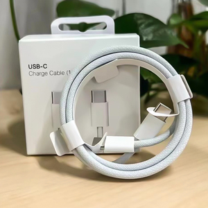 Cable DE DATOS <span class=keywords><strong>USB</strong></span> <span class=keywords><strong>C</strong></span> a <span class=keywords><strong>USB</strong></span> <span class=keywords><strong>C</strong></span> trenzado tipo <span class=keywords><strong>C</strong></span> 1M/2M PD carga rápida cobre puro con chaqueta de nailon cable cargador de teléfono móvil - Product Image 5