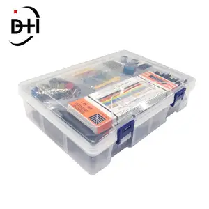 Kit iniciante para arduino un0 r3, atualizado, kits de iniciante elétrico rfid, diy, aprendizado, componentes eletrônicos