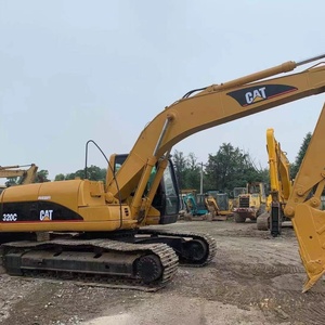 Excavadora de cadenas CAT 320C usada en excelentes condiciones para minería en canteras, dragado de ríos y obras de demolición de carreteras - Product Image 6