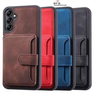 Custodia per telefono in pelle Pu per <span class=keywords><strong>Samsung</strong></span> Galaxy A24 4G A34 <span class=keywords><strong>A54</strong></span> 5G <span class=keywords><strong>Cover</strong></span> con porta carte di credito - Product Image 2