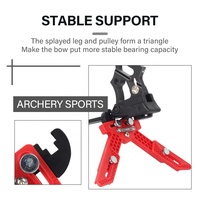 Support d'arc composé de tir à l'arc, pratique de chasse réglable en caoutchouc et en plastique, support léger pliable, accessoires de support
