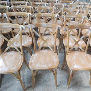 Ghế gỗ sồi tự nhiên bền chắc, lưng chữ thập, dùng cho thương mại, chịu lực cao, chất liệu gỗ uốn cong, có thể xếp chồng, thích hợp cho quán cà phê, phòng ăn, phòng khách - Product Image 4