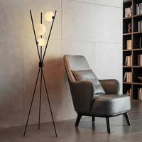 Lampe de sol moderne en fer LED avec base G9, CRI 95 élevé, dimmable, pour salon et chambre à coucher