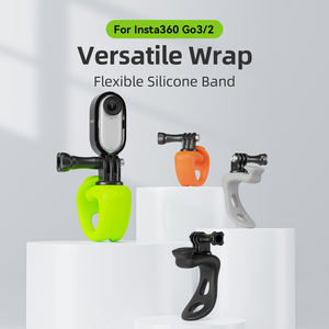 Soporte de silicona para manillar Telesin <span class=keywords><strong>Insta</strong></span> <span class=keywords><strong>360</strong></span> <span class=keywords><strong>Go</strong></span> <span class=keywords><strong>3</strong></span>, soporte giratorio de <span class=keywords><strong>360</strong></span>° con liberación rápida, accesorios para tubo de bicicleta/motocicleta para <span class=keywords><strong>Insta</strong></span> - Product Image 2