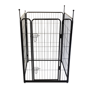 Beste Aanpasbare Grote Metalen Hondenafrastering Binnenshuis Veilig Buiten Ijzeren Hondenhok Voor Kleine Dieren Solide Patroon - Product Image 5