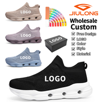 Chaussures de course en maille extensible de haute qualité pour hommes, logo personnalisé, fabricant de chaussures de créateur, vente en gros personnalisée