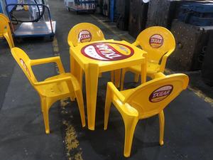 Ensemble de 4 chaises de table en plastique pliable de 6 pieds imprimé personnalisé nappe de fête de restaurant imperméable accessoires d'affichage bon marché - Product Image 6