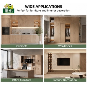 Pannello <span class=keywords><strong>MDF</strong></span> Rivestito in Melamina FSC E0 1220x2440mm, Pannello Decorativo Effetto <span class=keywords><strong>Legno</strong></span> per Mobili e Armadi - Product Image 5